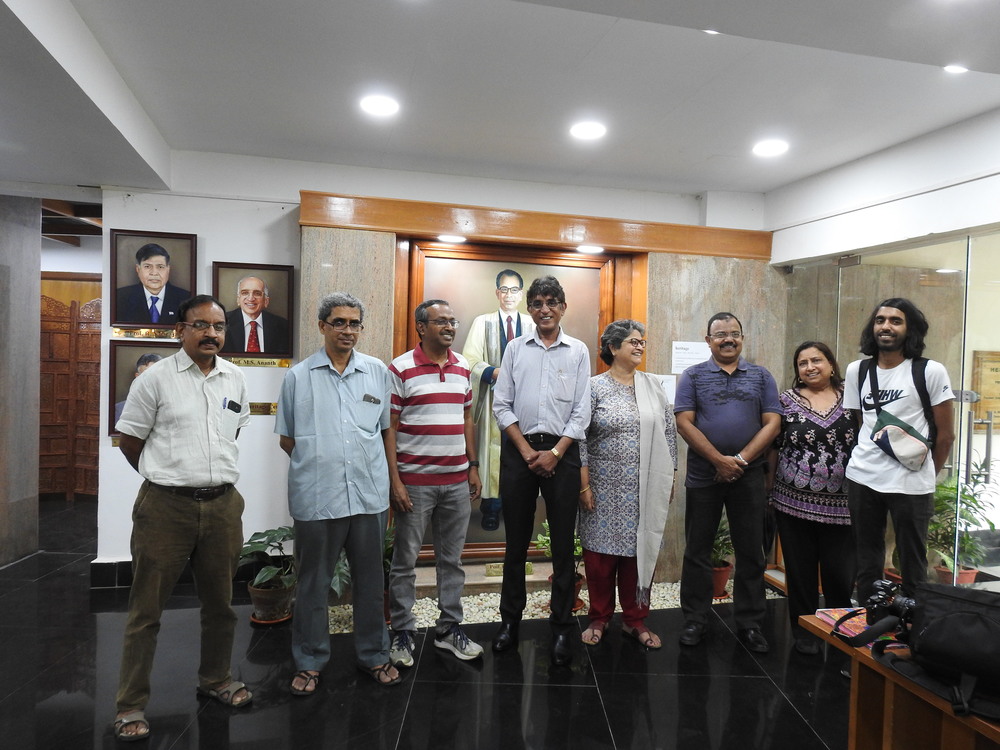 Mr. Suresh Dore (1983 batch), Mr. Krishnamoorthy Ananthasivam (1983 batch), Mr. Suresh Chandra (1982 batch), Ms. Sujatha Dubey (1983 batch), Mr. Mohammed Kamal (1983 batch), Mrs. Suresh Chandra and son of Mr and Mrs. Suresh Chandra visited IIT Madras Heritage Centre