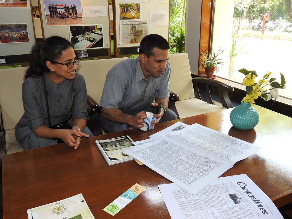 Mrs and Mr. Krishna Mahesh at Heritage Centre, IIT Madras.